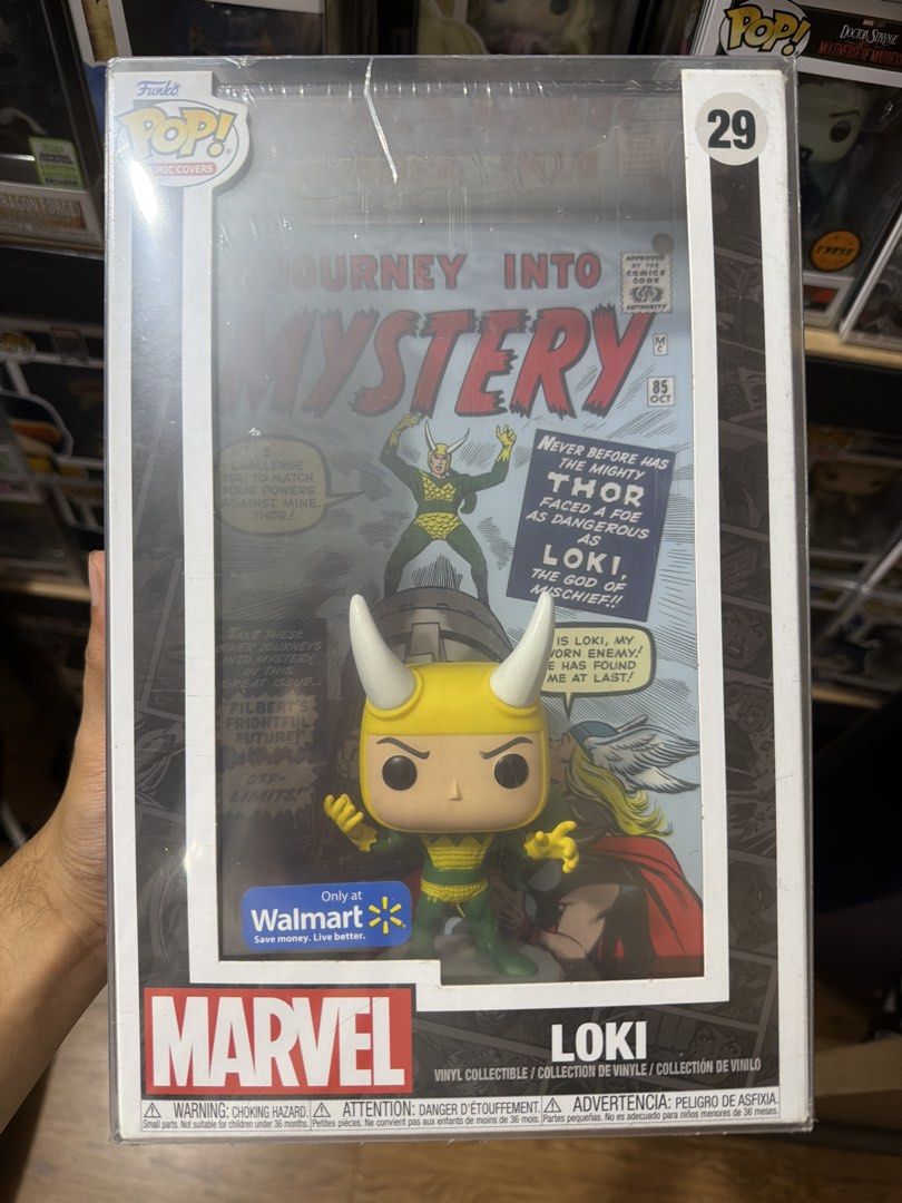 Funko Pop! Marvel Loki Walmart #29 Comic Cover (Category: Designer & Blind Box Toys) located in Taguig. Submitted by migsonpops (Listing ID 1455257072, Image 1). Description: 📦 Includes a used protector 📸 PM me for additional photos. 🚚 Shipping via Lalamove or LBC or J&T (shipping fee to be shouldered by the buyer). 💳 Payment via GCash. 📍 Meetup or pickup: Taguig City.
