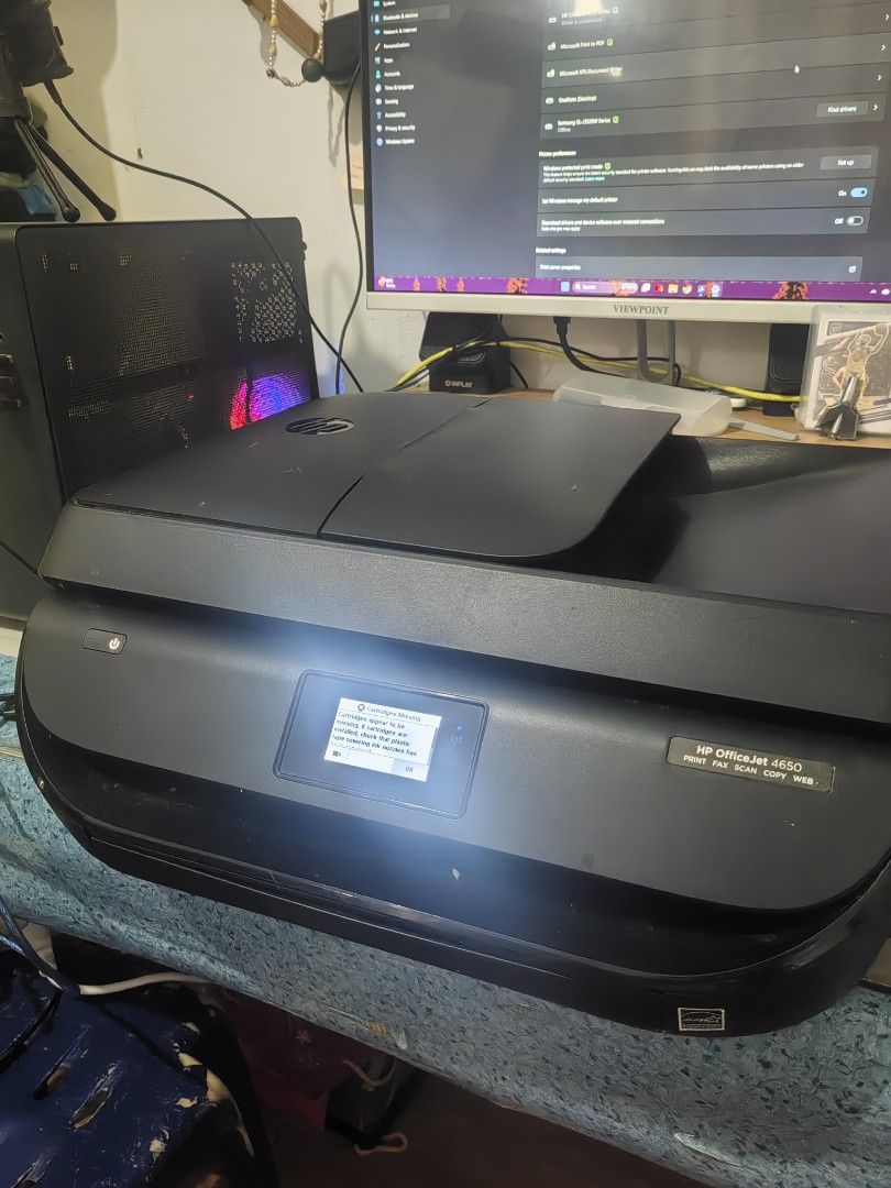 HP All in One Printer (Category: Printers, Scanners & Copiers) located in Silang. Submitted by jamessseller (Listing ID 1455171969, Image 1). Description: Palitan nalang cartridge at ink Connected sa PC kita naman Third party na cables, Silang Cavite loc.