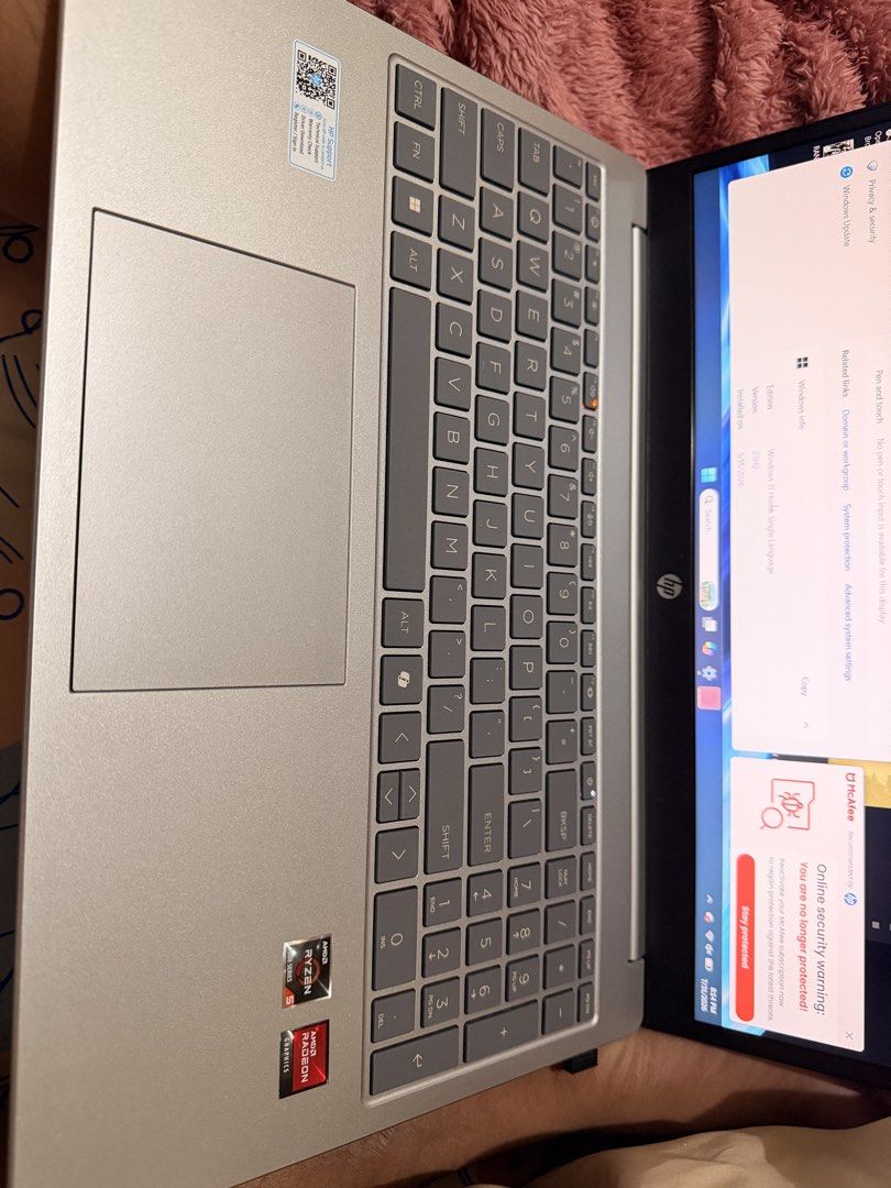 HP Laptop with AMD Ryzen 5 (Category: Laptops & Notebooks) located in San Juan City. Submitted by ragamatfre87548 (Listing ID 1455275786, Image 3). Description: - HP Laptop - AMD Ryzen 5 Processor - Radeon Graphics - HDMI and USB-C Ports - Includes Laptop Bag - Ideal for everyday use and work.