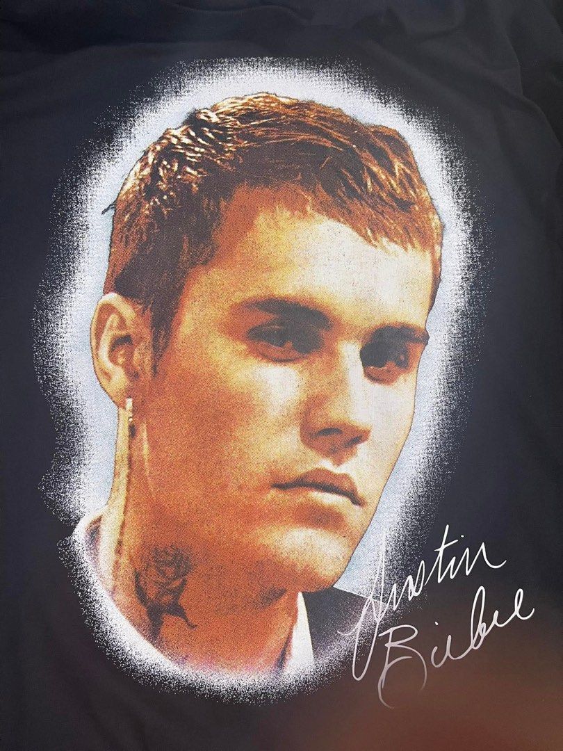 Justin Bieber Graphic Vintage Bootleg Tee (Category: Shirts) located in Marikina City. Submitted by value_hub25 (Listing ID 1455250037, Image 3). Description: -Front and Back Print - S to XL Available .