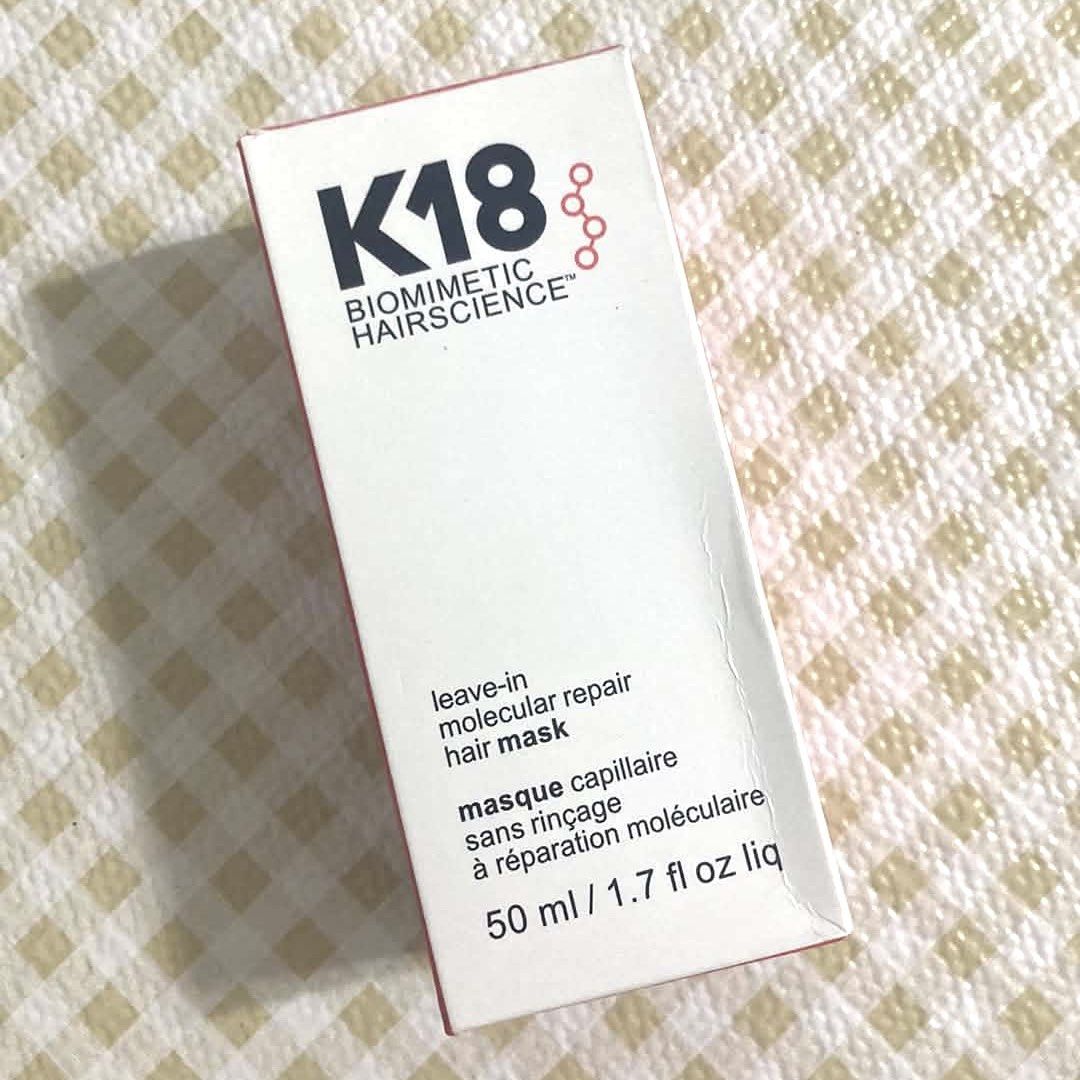 k18 hair mask (Category: Hair) located in Pasig City. Submitted by pollyyesterr (Listing ID 1455284552, Image 1). Description: k18 hair mask used only once last month rfs: need funds.