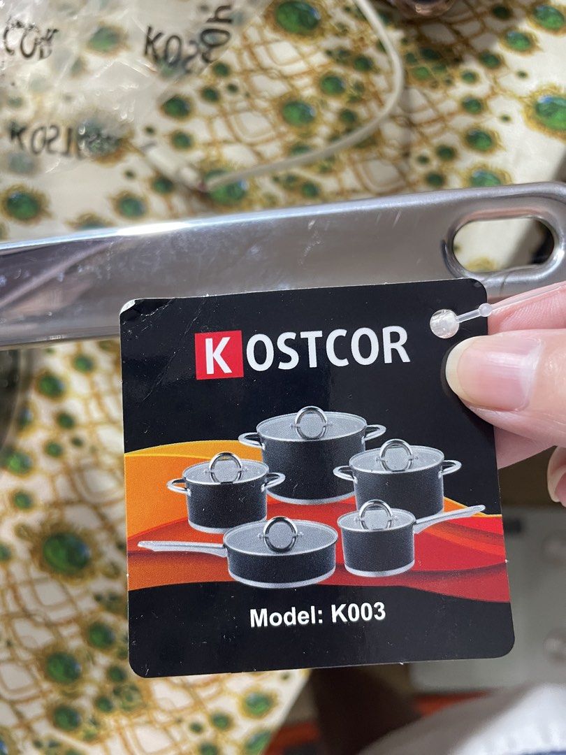 Kostcor Model K003 Cookware Set (Category: Cookware & Accessories) located in Manila. Submitted by rawpellicule (Listing ID 1455247556, Image 3). Description: Kostcor Model K003 ₱4,500/set Individual pieces also available — PM for prices and more photos! 📍 Las Piñas 🚚 GrabExpress / Lalamove / J&T 💳 GCash / GoTyme / Maya / Bank Transfer.