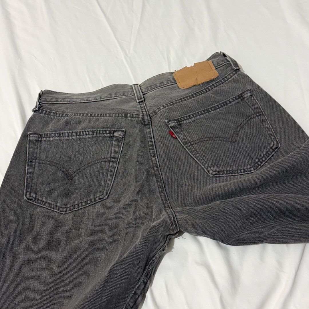 Levi's Vintage Grey Denim Jeans (Category: Jeans) located in Kawit. Submitted by grazielaa (Listing ID 1455270506, Image 2). Description: - Classic grey Levi's jeans - Straight leg fit - Signature Levi's tab and leather patch - Versatile staple piece for any wardrobe - Button Fly Closure RFS: decluttering .