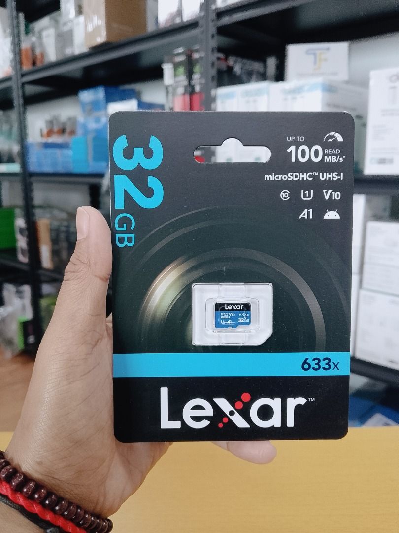 Lexar MicroSD Card 633x 32GB Class 10 microSDHC (Category: Memory & SD Cards) located in Pasig City. Submitted by technofuseofficial (Listing ID 1455214519, Image 1). Description: Lexar MicroSD Card 633x 32GB Class 10 microSDHC Brand New and Original Items Store Location: 4F Unit 402, 604 Shaw Boulevard, Barangay Kapitolyo, Pasig City Same Day Delivery: - Lalamove delivery within Metro Manila - For walk-ins: Always PM first for item availability 