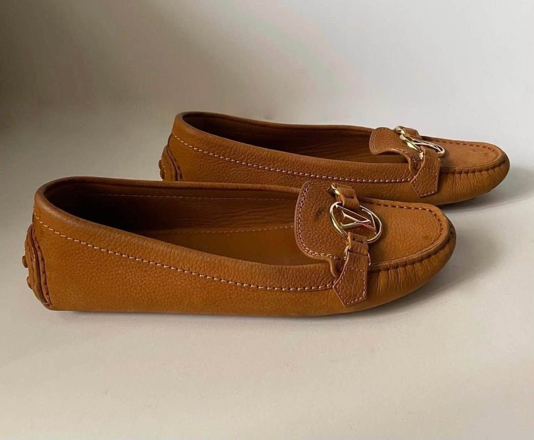 LOUIS VUITTON DAUPHINE LOAFER 36 (Category: Sneakers & Footwear) located in Cagayan de Oro. Submitted by moiobsession (Listing ID 1455254952, Image 2). Description: LOUIS VUITTON DAUPHINE LOAFERS 🤎 Authentic Louis Vuitton Dauphine loafers Size 36 Beautiful tan leather Classic LV hardware Good pre-loved condition.