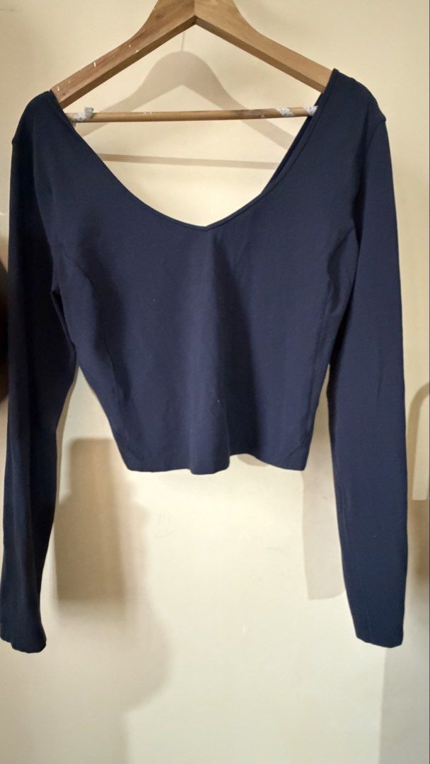 Lululemon🍋 Align Long Sleeve Shirt Black Plus size (Category: Activewear) located in Taguig. Submitted by greenfuzz (Listing ID 1455219340, Image 2). Description: When feeling nothing is everything. The Align collection, powered by Nulu™ fabric, is so weightless and buttery soft, all you feel is your practice. nulu™ Lightweight, buttery-soft Nulu™ fabric wicks sweat and is four-way stretch buttery-soft handfeel lightweight sweat-wicking four-way