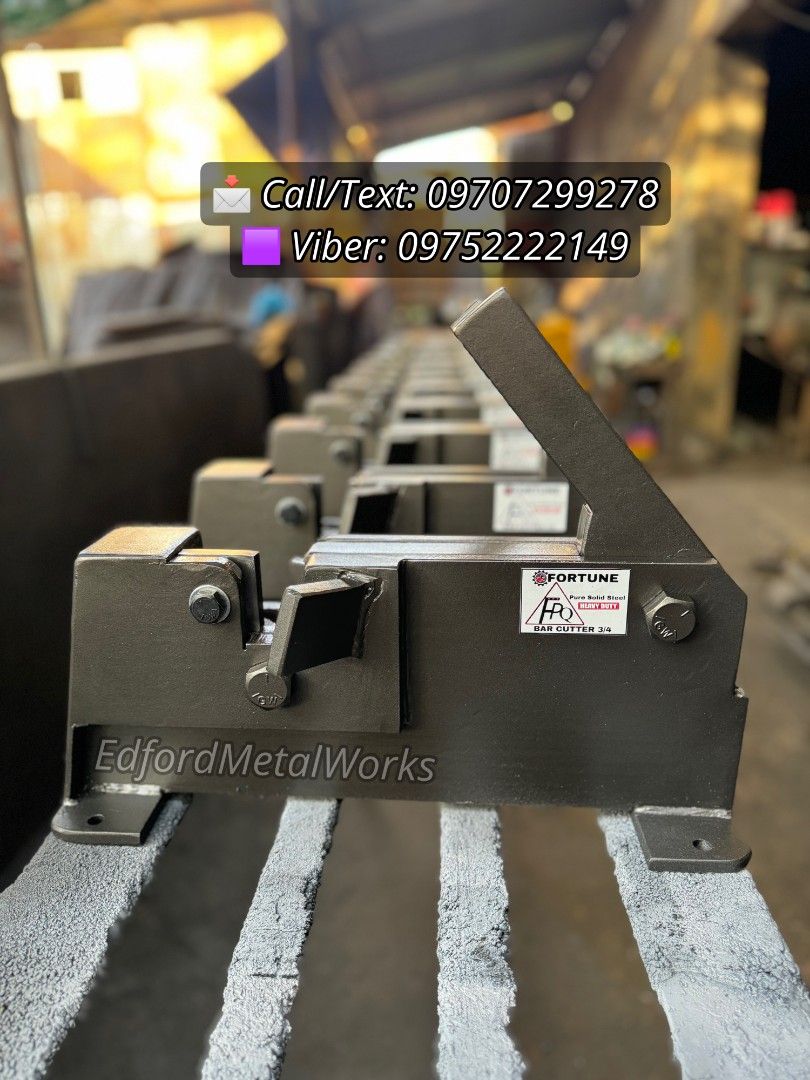 Manual Bar Cutter (Category: Construction Tools & Equipment) located in Manila. Submitted by jane_laurel (Listing ID 1455220653, Image 2). Description: 🔥 Bar Cutter 🔥 Available Sizes: • 5/8 • 3/4 • 1 Inch • XL Sprakatak 32mm ☑ Heavy Duty ☑ 8 Sides Blade ☑ With Warranty 📩 For faster response please feel free to reach out for further information. 📍 Valenzuela City.