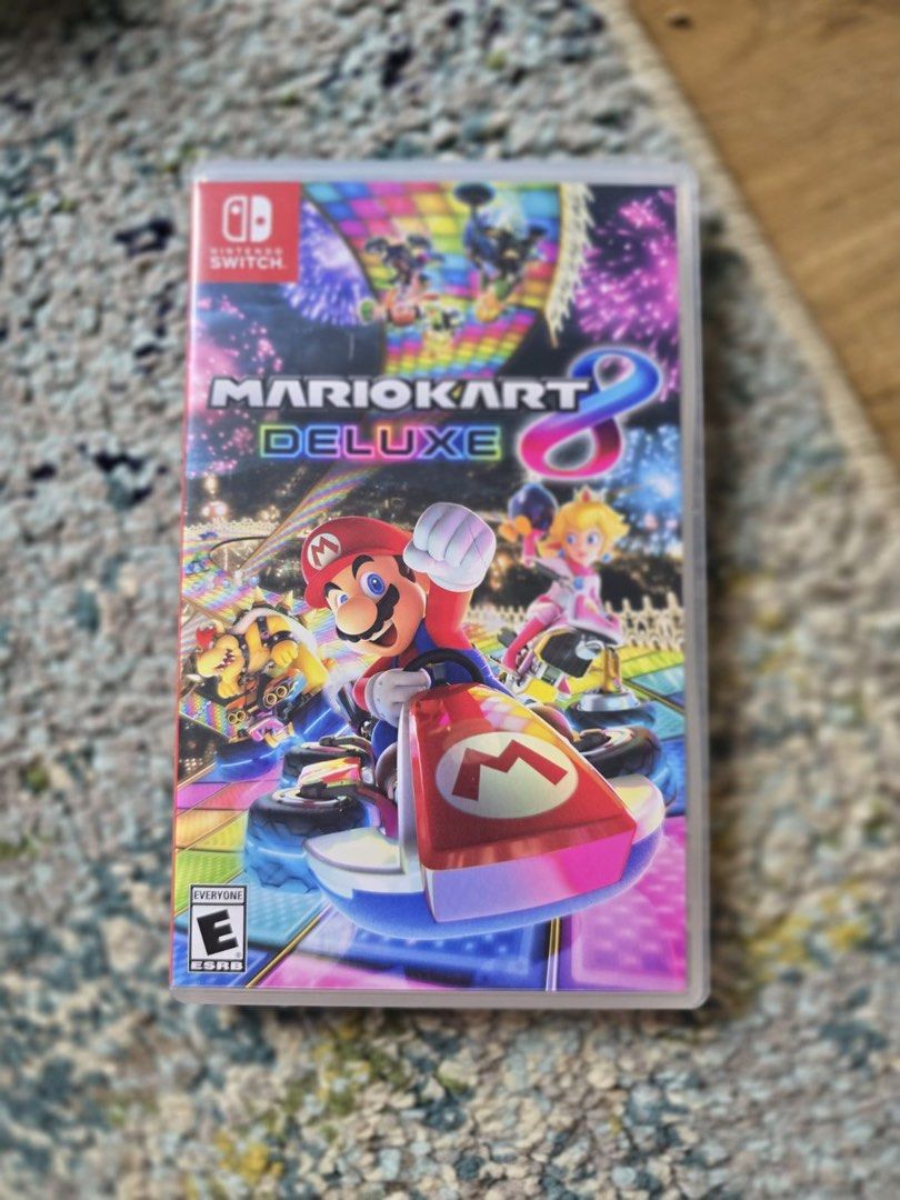 Mario Kart 8 Deluxe Nintendo Switch Game (Category: Nintendo) located in Taguig. Submitted by kayemura (Listing ID 1455150669, Image 1). Description: - Mario Kart 8 Deluxe for Nintendo Switch - Includes game cartridge and case - Fun for all ages - Great for parties or solo play - Get ready to race! Meet up: BGC Taguig.