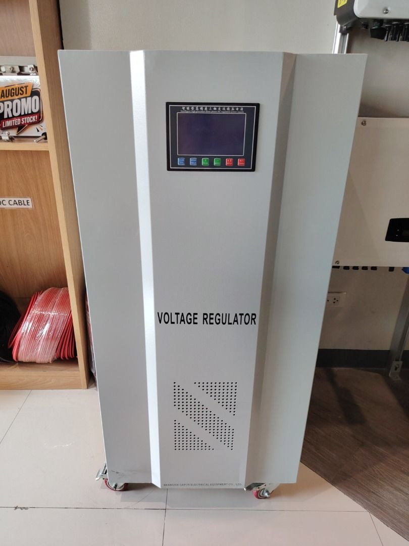 Maxtec Solutions TNS Series 3 Phase Automatic Voltage Regulator (Category: Electrical, Adaptors & Sockets) located in Mandaluyong City. Submitted by jazhruiz (Listing ID 1455161513, Image 1). Description: - Maxtec Solutions TNS Series: Industrial-grade voltage stabilizer - Protects critical equipment with stable three-phase output - Handles serious voltage fluctuations reliably - Full automatic servo motor voltage regulation - High efficiency up 
