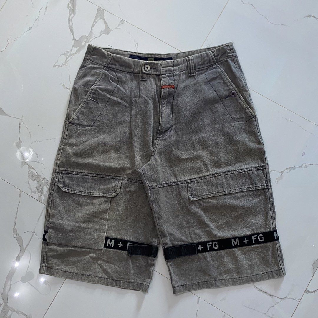 M+FG LE JEAN DE MARITHE FRANCOIS GIRBAUD LONG JORTS (Category: Shorts) located in Butuan. Submitted by thriftingz143 (Listing ID 1455294245, Image 1). Description: Good condition No major flaws, faded and missing 1 zipper teeth (check last pic) size 36 on tag 26.5 inches length 13 inches leg opening 15 inches thigh 35-36 width.