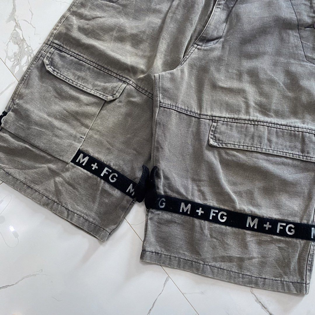 M+FG LE JEAN DE MARITHE FRANCOIS GIRBAUD LONG JORTS (Category: Shorts) located in Butuan. Submitted by thriftingz143 (Listing ID 1455294245, Image 2). Description: Good condition No major flaws, faded and missing 1 zipper teeth (check last pic) size 36 on tag 26.5 inches length 13 inches leg opening 15 inches thigh 35-36 width.