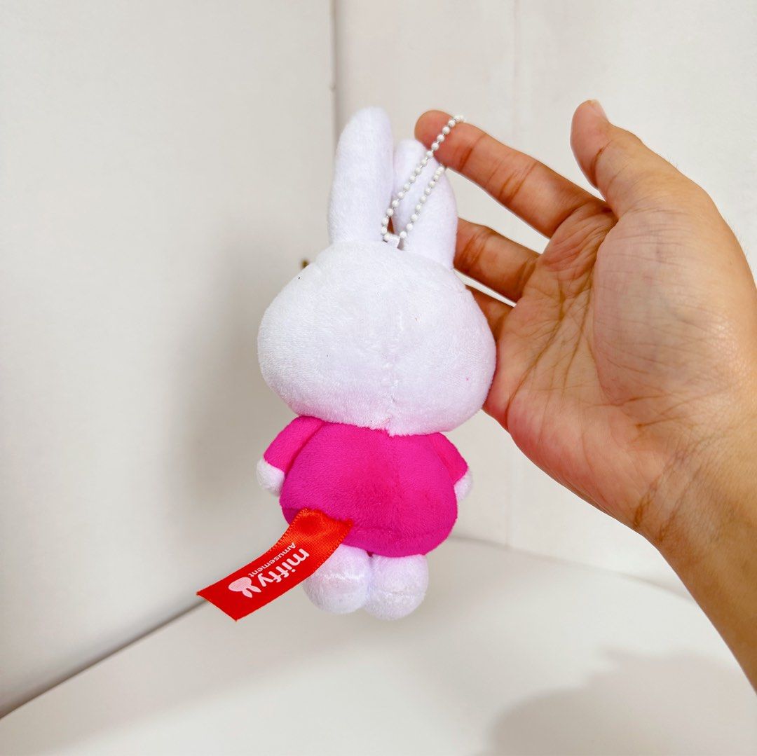 Miffy Bunny Pink Charm Plush (Category: Plushies & Soft Toys) located in Manila. Submitted by ashyyel_ (Listing ID 1455316421, Image 3). Description: cutie miffy pink .