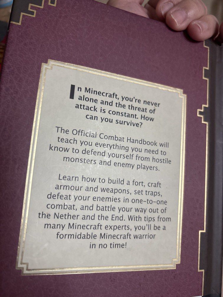 Minecraft book hardbound (Category: Children's Books) located in Manila. Submitted by vintageaccessories (Listing ID 1455299129, Image 3). Description: .