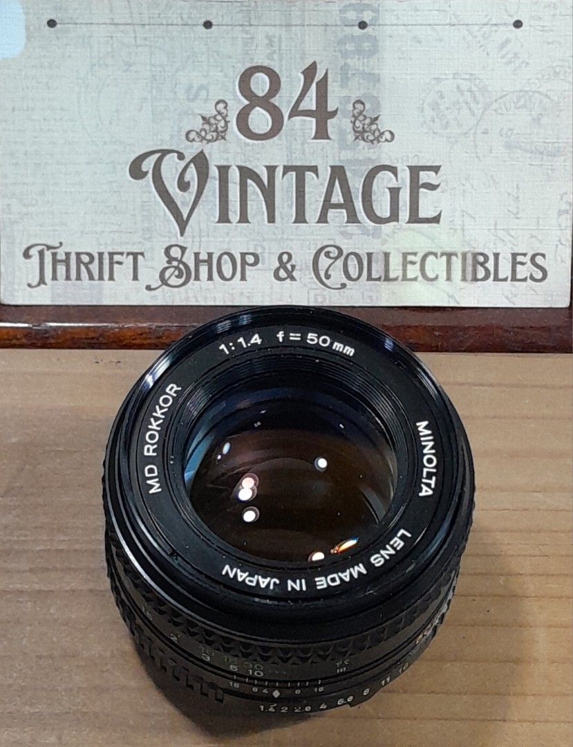 Minolta MD Rokkor 50mm (Category: Lens & Kits) located in Las Pinas. Submitted by 84vintage (Listing ID 1455289576, Image 1). Description: Bokeh master and sharp, one of the most sought after lenses from Minolta. Very small fungus in the periphery and will not affect shooting. Snappy Aperture. No Haze. Sold as it is. Actual photos posted. Please examine them carefully as they are part of the description. --📌 MUST READ Before Dealing with us 📌--