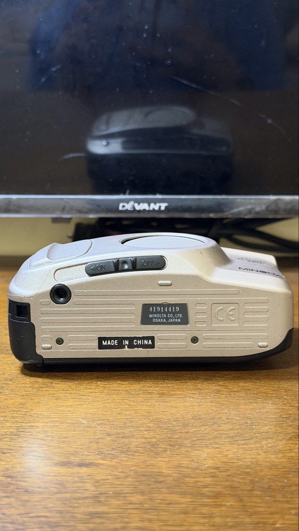 Minolta Riva Zoom 70 Date AF Camera (Category: Cameras) located in Manila. Submitted by moribymary-on_ig (Listing ID 1455291880, Image 2). Description: - Minolta Riva Zoom 70 Date camera - Compact point-and-shoot style -Uses 35mm film roll - Autofocus for easy shooting - Built-in Date function to imprint photos - Lens and body in clean condition - Perfect for casual photography and capturing memories This is a film camera so you need to buy your 