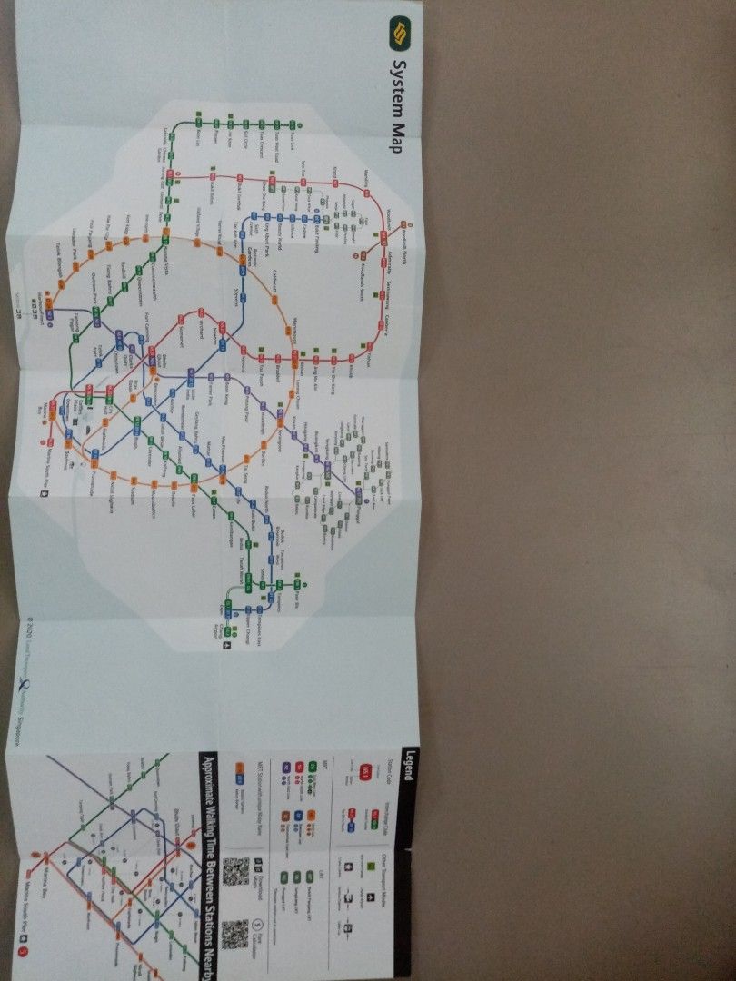 MRT & LRT System Maps (Category: Vintage Collectibles) located in Singapore. Submitted by 2363644764 (Listing ID 1448321721, Image 1). Description: Singapore MRT/LRT maps from the last 6 years. Front and back page of one map is shown in first two photos. Compact and portable. $5 per map..