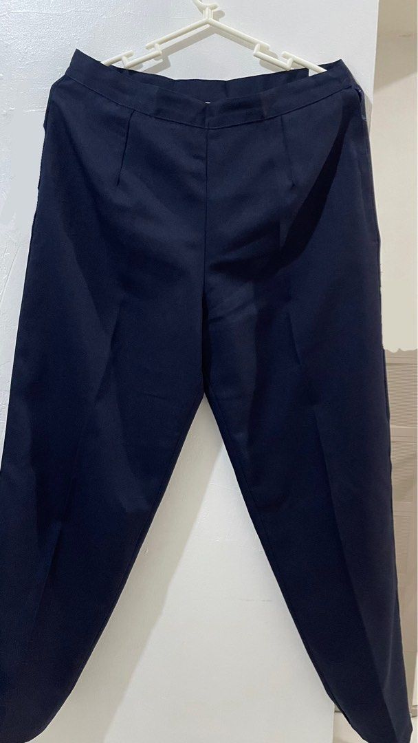 Navy Blue Tailored Slacks (Category: Other Bottoms) located in Santa Margarita. Submitted by vstrove (Listing ID 1455318739, Image 1). Description: AVAILABLE - 2 PCS - Classic navy blue Slacks - Clean, professional look - Flat front with subtle pleats - Durable fabric blend - Ideal for work - No pocket .