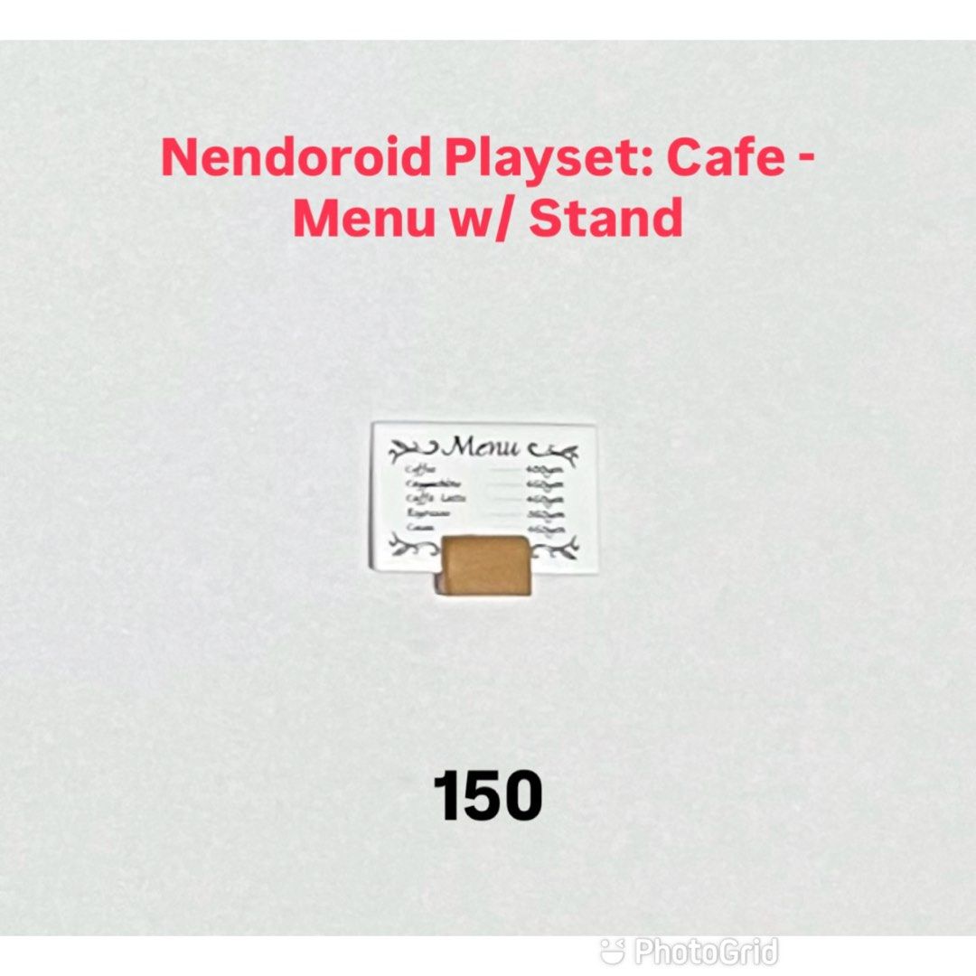 Nendoroid Playset: Cafe - Menu with Stand Split (Category: Designer & Blind Box Toys) located in San Fernando. Submitted by figurebytes (Listing ID 1455292993, Image 1). Description: 📌Prices are in the picture provided 📌For dibs kindly PM us thank you 📌You can also go straight to our website for checkout (w/ shipping and transaction fee discount please use our code) 🤩 Website Link: https://enstack.ph/figurebytes 📌We only sell 100% authentic 