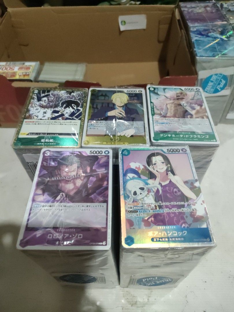 One Piece Card Game Booster Boxes (Category: Card Boxes & Cases) located in Bulacan. Submitted by hunterherojapanjdm (Listing ID 1455310072, Image 2). Description: - Common Sealed One Piece Card Game - Ideal for collectors - Great for players - Limited availability - get yours now!.