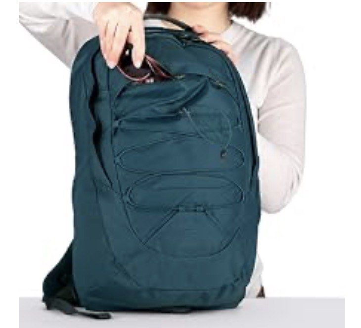 Osprey Axis Backpack 24/7 series (Category: Backpacks) located in Quezon City. Submitted by ashdye (Listing ID 1455185430, Image 2). Description: * Padded laptop sleeve (fits up to most 15” laptops). * Front panel bungee compression and storage * Heat embossed scratch-free slash pocket * Dual stretch mesh water bottle pockets * Loop for blinky light attachment * Magazine / document sleeve * Internal organization .