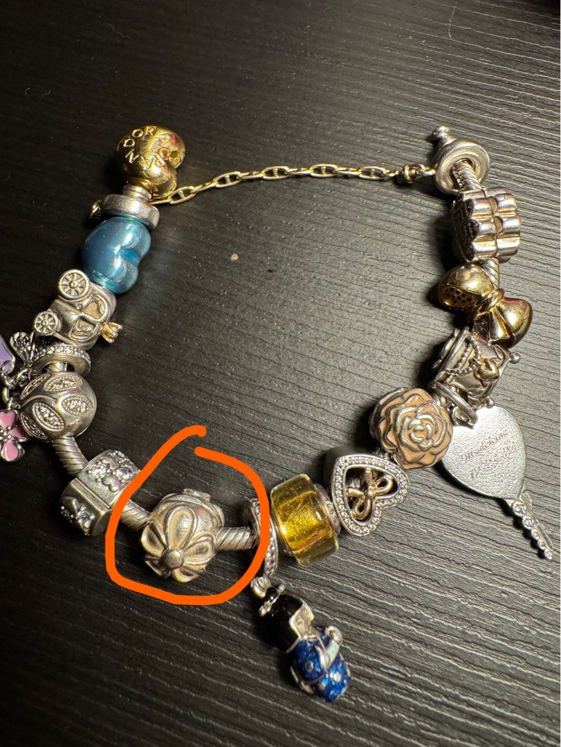 Pandora clip charm (Category: Charms) located in Manila. Submitted by happylvoe (Listing ID 1455286364, Image 3). Description: Authentic pandora clip charm - originally has white enamel, but unfortunately they got removed after I cleaned it 😭 but still looks nice with the all silver look hehe.