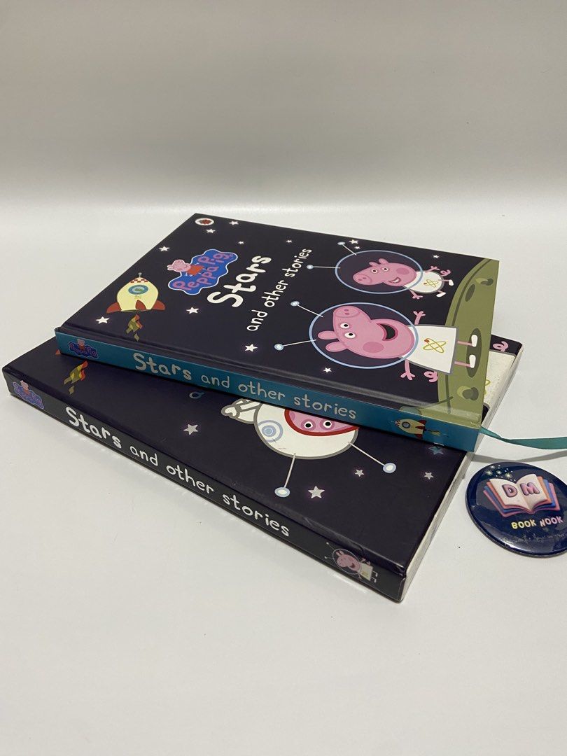 Peppa and Other Stories (Category: Children's Books) located in Caloocan City. Submitted by dmbooknook (Listing ID 1455256370, Image 3). Description: - VGUC, may tape repair sa 2 pages | Stories and Illustrations are intact - Hardcover with slipcase & ribbon bookmark | Collectors edition PEPPA PIG: STARS AND OTHER STORIES 🚀✨ Complete set with slipcase! 8 fun adventures in 1 About the Book: A hardcover story collection with slipcase featuring Pep