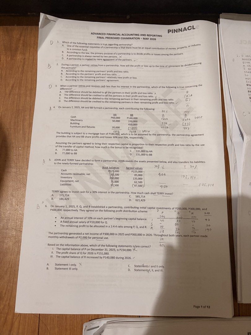 Pinnacle Reviewers May 2024 (hybrid) (Category: Textbooks) located in Manila. Submitted by crystalsky18447 (Listing ID 1455281176, Image 1). Description: All 6 subjects (take all) • handouts and reviewers • buyer will shoulder the shipping fee.