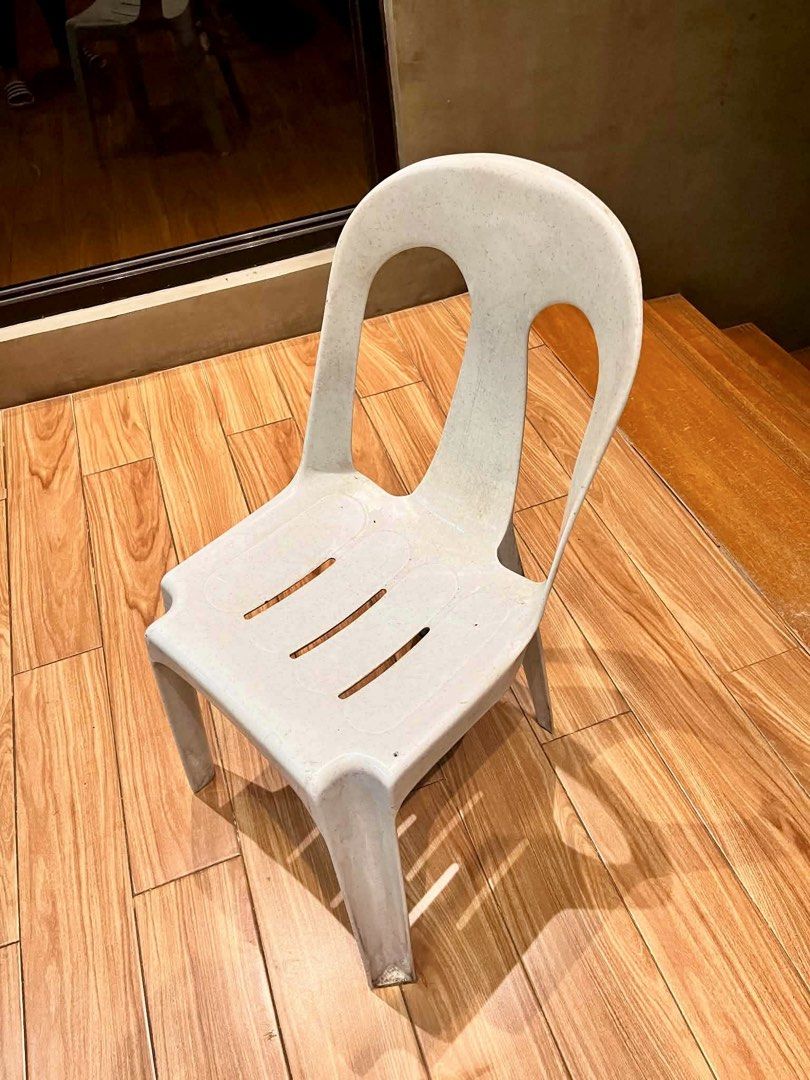 Plastic Stackable Chair (Category: Chairs) located in Pandi. Submitted by goryo.1986 (Listing ID 1455205927, Image 2). Description: - URATEX brand 1-5 pcs 249.00 each 6-10 pcs 229.00 each 10 pcs and up 209.00 each - Durable plastic chair - Ideal for events or extra seating - Stackable design for convenient storage - Available in black and white - Sturdy build for indoor and outdoor use.