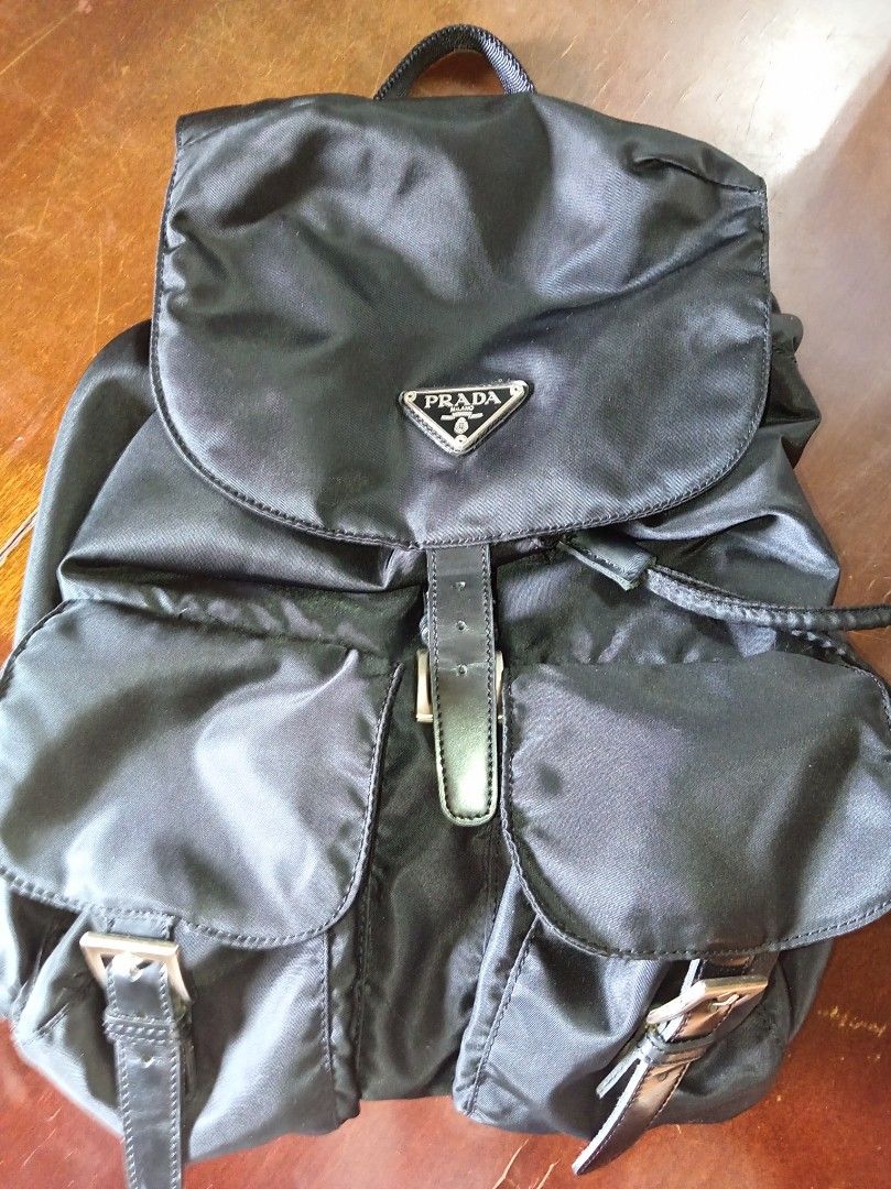 PRADA backpack (Category: Luxury Bags & Wallets) located in Malolos. Submitted by shoptokyothrift (Listing ID 1455162160, Image 2). Description: Prada backpack AS is Japan sourced Dm me for more photos.