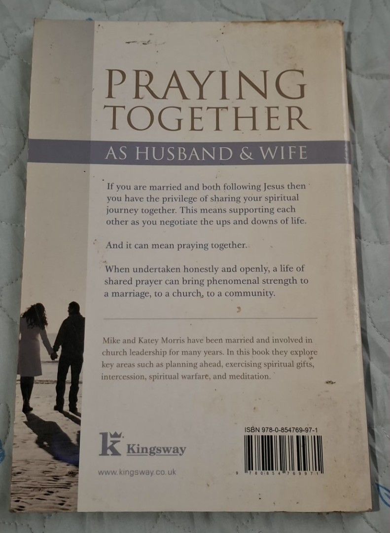 Praying Together as Husband & Wife (Category: Religion Books) located in Caloocan City. Submitted by haydee88 (Listing ID 1455206035, Image 2). Description: 🍒Preloved Old book 🍒Has visible signs of aging/usage, storage, have tanning & light creases 🍒Please manage your expectations.