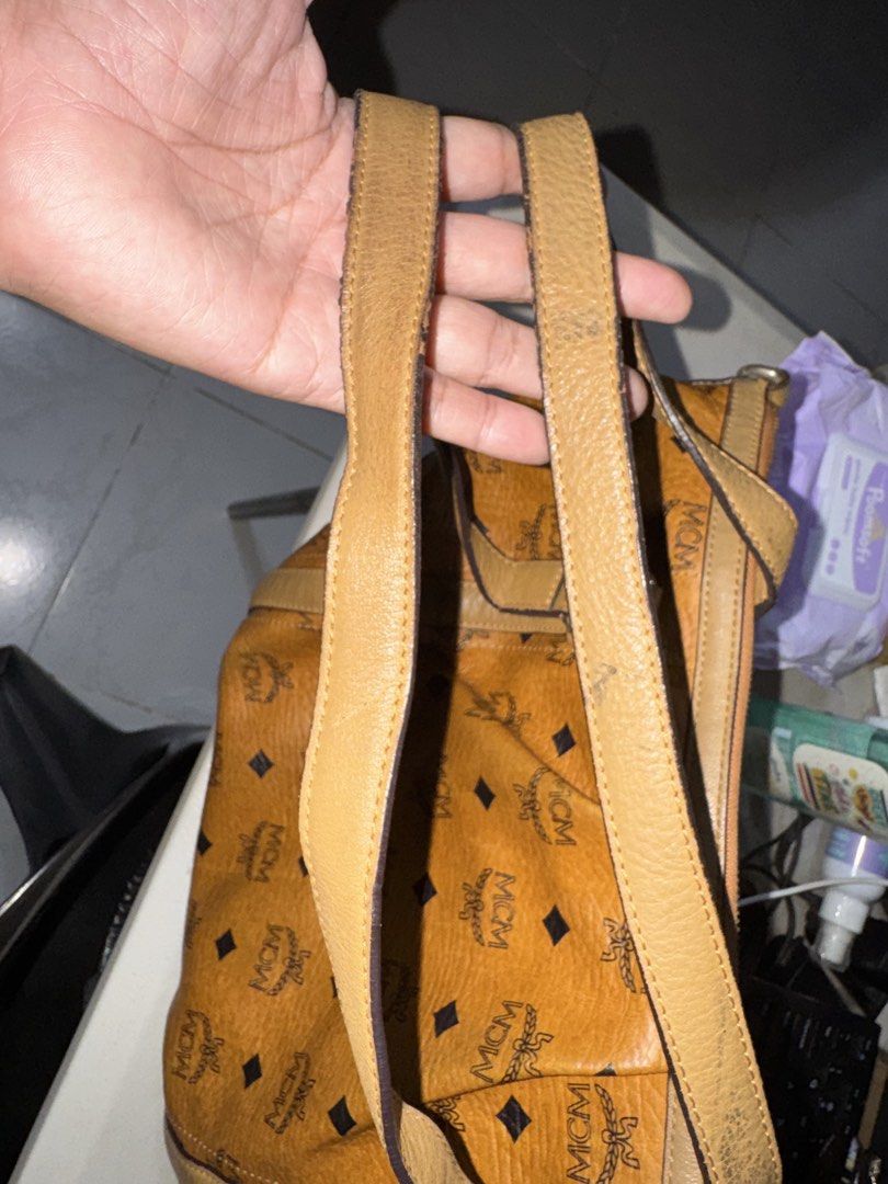 Preloved MCM Bag (Category: Luxury Bags & Wallets) located in Muntinlupa City. Submitted by ivy_1223 (Listing ID 1455231584, Image 3). Description: Preloved Original MCM No receipt, no dustbag Well used Slightly negotiable.