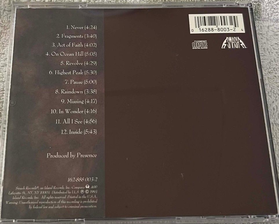 Presence - Inside (The Cure) (Category: CDs & DVDs) located in Cebu City. Submitted by g_roshamboo (Listing ID 1455190779, Image 3). Description: side project from Lol Tolhurst (The Cure) cd.