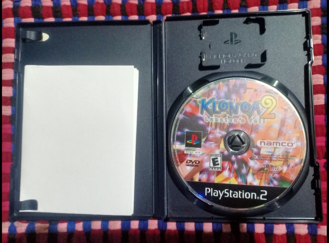 PS2 KLONOA 2 Original / NTSC UC (Category: PlayStation) located in Bacoor. Submitted by aga23 (Listing ID 1455225455, Image 1). Description: ➡️Description & prices below: ➡️CONDITION: 2nd hand tested & working,.. Original PS2 Game in a very good condition & playable.. ➡️ KLONOA 2 RARE (INC) - ₱1,799 ➡️WARRANTY: None ➡️MEETUP LOCATION: Mambog 1 bacoor cavite at 7/11 infront of Flying V Gas Station ➡️MODE OF PAYMENT: Gcash ➡️SHIPPING: Lalamove Buye