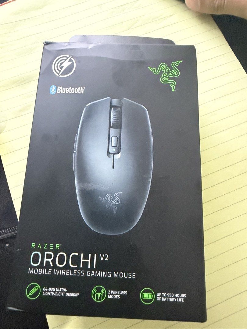 Razer Orochi V2 Wireless (Category: Mouse & Mousepads) located in Dasmarinas. Submitted by lyle_csy (Listing ID 1455228274, Image 1). Description: Razer Orochi V2 Wireless Gaming Mouse Lightweight With Box and Stickers No issue Open for meetup within Dasma/Imus.