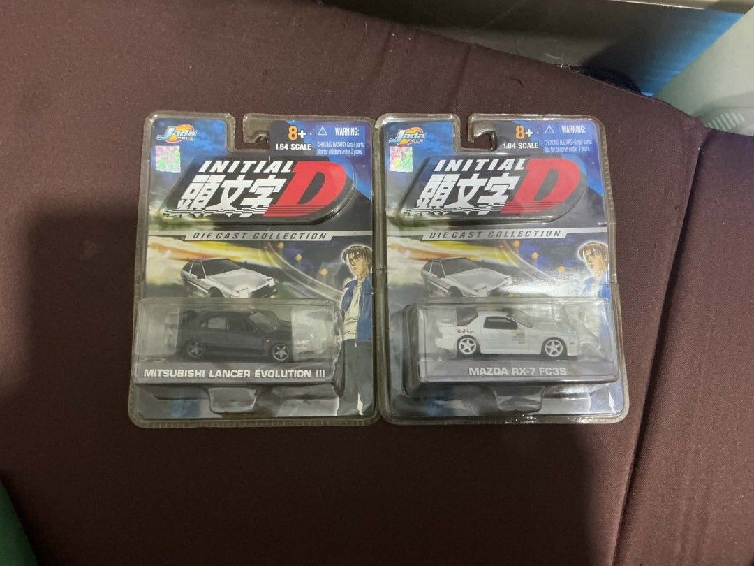 RUSH!!! INITIAL D JADA TOYS (Category: Figurines & Statues) located in Quezon City. Submitted by martineenguyen (Listing ID 1455311872, Image 1). Description: RUSH SALE FOR THESE TWO 2.5k each pwede pa tawaran basta meetup sa ever commonwealth need to sell kasi may habol na item..