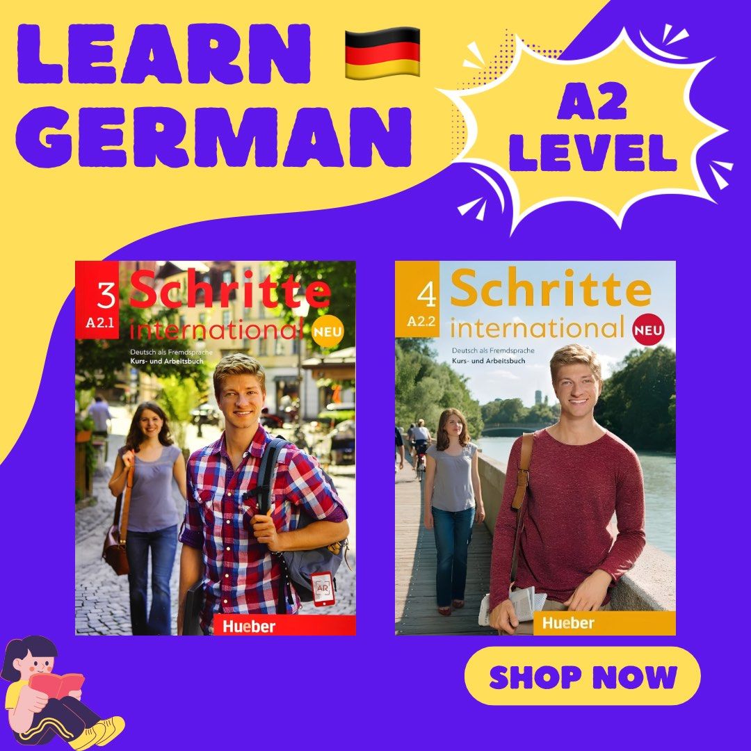 Schritte International NEU 3 & 4 - A2 German Course and Workbook (Category: Textbooks) located in Quezon City. Submitted by declutterwithmina (Listing ID 1440105271, Image 1). Description: 🇩🇪 Original (100% Authentic) Schritte International NEU German Books - Coursebook & Workbook Sets Available (A1–B1) Perfect for: • Beginners learning German • Goethe exam preparation • German language classes and self-study Well-loved by many German learners 