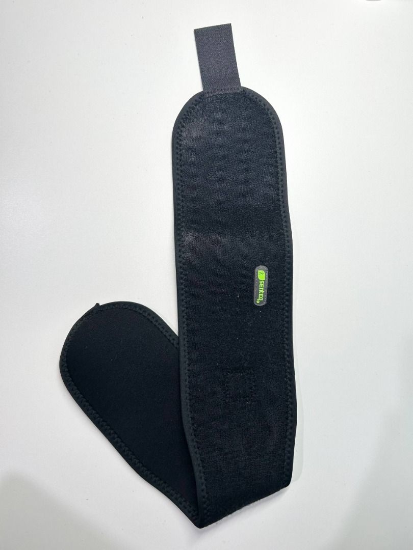 Sentec Black Adjustable Ankle Support Brace (Category: Braces, Support & Protection) located in Manila. Submitted by softlysorted (Listing ID 1455222725, Image 3). Description: SENTEQ Adjustable Compression Ankle Strap (SQ1-F003). Current retail is approximately US$17.61 (around ₱1,000). • Wraparound design for ankle and foot-arch support • Adjustable compression and fit • Semi-elastic, lightweight and non-bulky • Made with moisture-wicking neopr