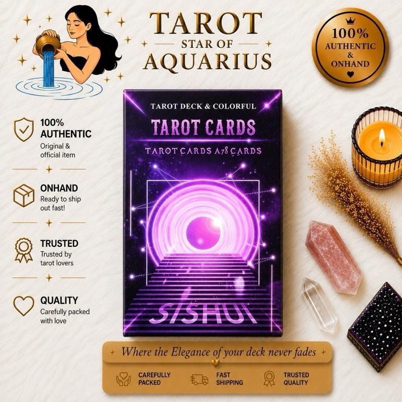 Sishui Tarot Deck & Colorful Tarot Cards (Category: Card Packs) located in Bacoor. Submitted by tarotstarofaquarius (Listing ID 1455287338, Image 1). Description: New and Sealed.