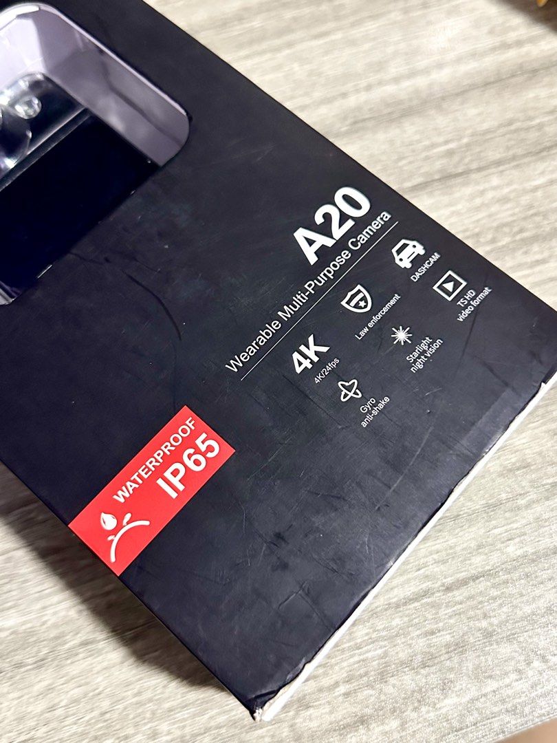 SJCAM Vlog POV Body Camera A20 (Category: Video Cameras) located in Valenzuela. Submitted by serlinasshop (Listing ID 1455196399, Image 3). Description: Last price na po Original price neto nasa 8,000+ 😊 Complete yung box Bnew pwede icheck if meetup or pickup.