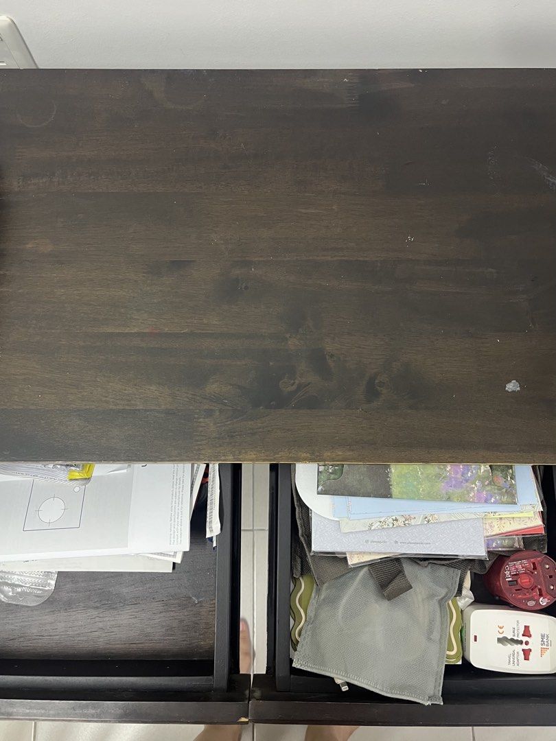 Solid Wood Study table/console table (Category: Other Home Furniture) located in Nilai. Submitted by rj355 (Listing ID 1455181950, Image 2). Description: Please spare manpower Can dismantle (if needed).