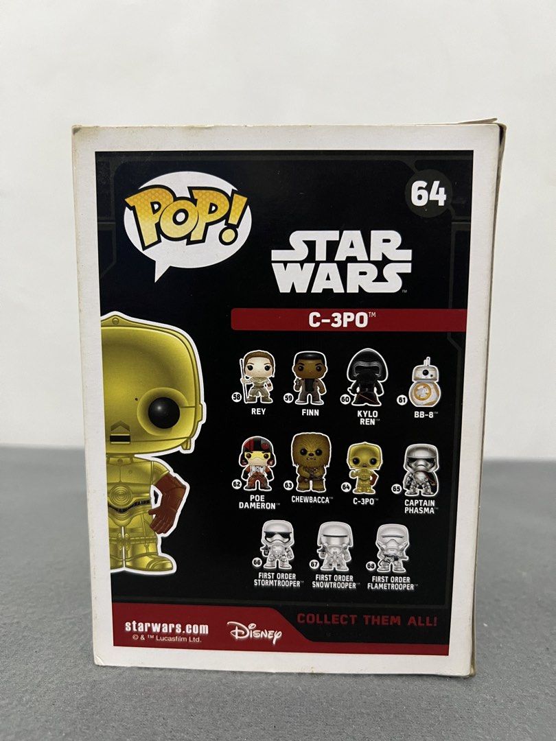 Star Wars Funko Pop #64 C-3PO (Category: Designer & Blind Box Toys) located in Las Pinas. Submitted by buzyness (Listing ID 1455295387, Image 2). Description: What you see is what you get Free Shipping thru LBC Cash on Pickup - Star Wars Funko Pop Figure - Character: C-3PO (Gold Version) - Funko Pop Number: 64 - Condition: Brand new, in original box - Ideal for Star Wars fans and collectors - Check out other figures in the series!.
