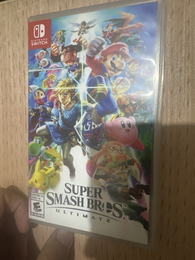 Super Smash Bros. Ultimate Nintendo Switch Game (Category: Nintendo) located in Manila. Submitted by omenagi (Listing ID 1455263183, Image 1). Description: - Super Smash Bros. Ultimate for Nintendo Switch - Features all your favorite characters - Great for parties and solo play - ESRB rated E for Everyone 10+ - Classic fighting game for hours of fun.