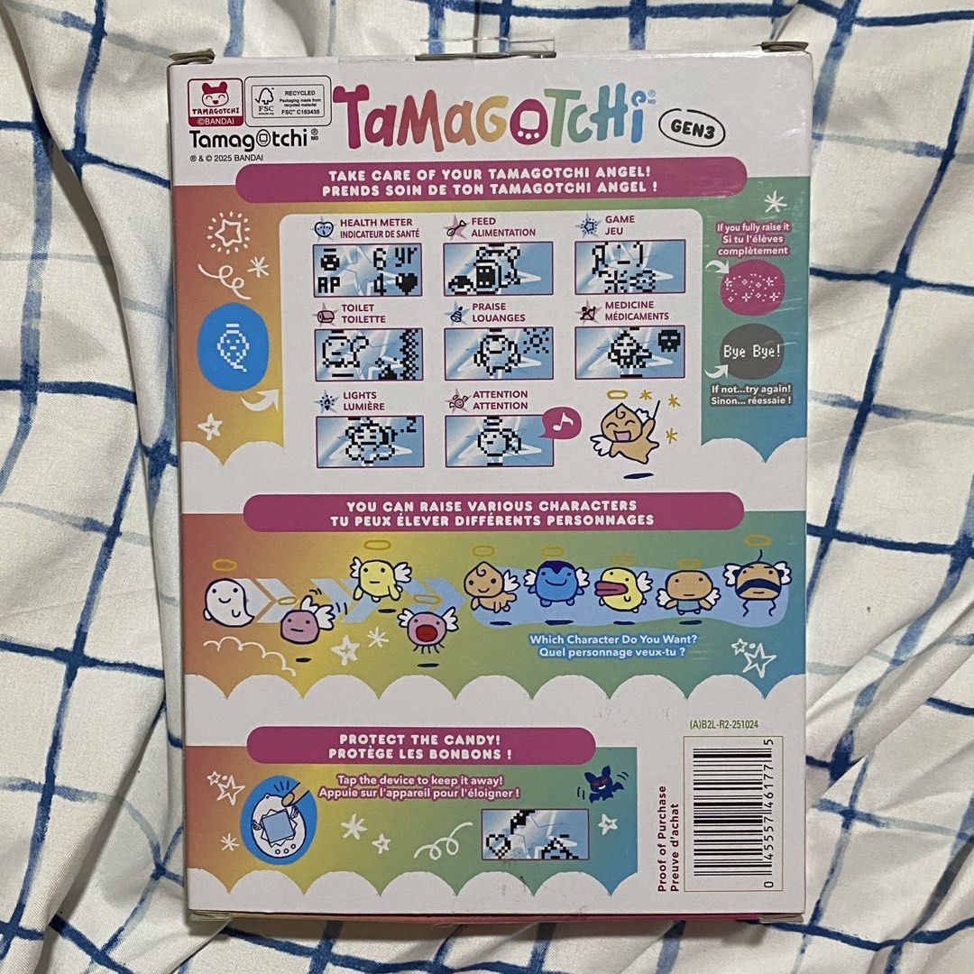 Tamagotchi Gen 3 Virtual Reality Pet Friendly - Original (Category: Interactive Toys) located in Marikina City. Submitted by ahnriaa (Listing ID 1455307269, Image 2). Description: from target nyc !! opened the box just to check but never pulled the tab/ never been played Price; 1,250 (250 dp then 1 month rembal) MOD: FlashExpress, GGX, Lalamove MOP: Gcash/ PNB.