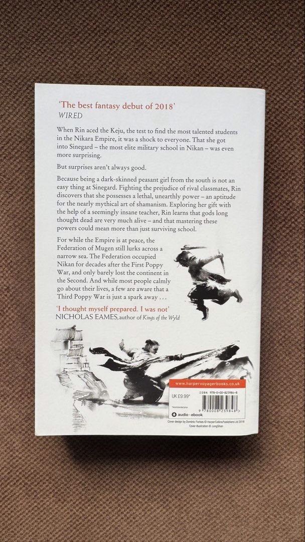 THE POPPY WAR by RF Kuang (Category: Storybooks) located in Manila. Submitted by oliverealon (Listing ID 1455209757, Image 2). Description: THE POPPY WAR by RF Kuang ₱800 (FREE SHIPPING if within Metro Manila) - UK Paperback - Bought but never read - Slight yellowed edges due to storage - No markings or creases MOP: Gcash MOD: J&T or Lalamove (FREE SHIPPING if within Metro Manila).