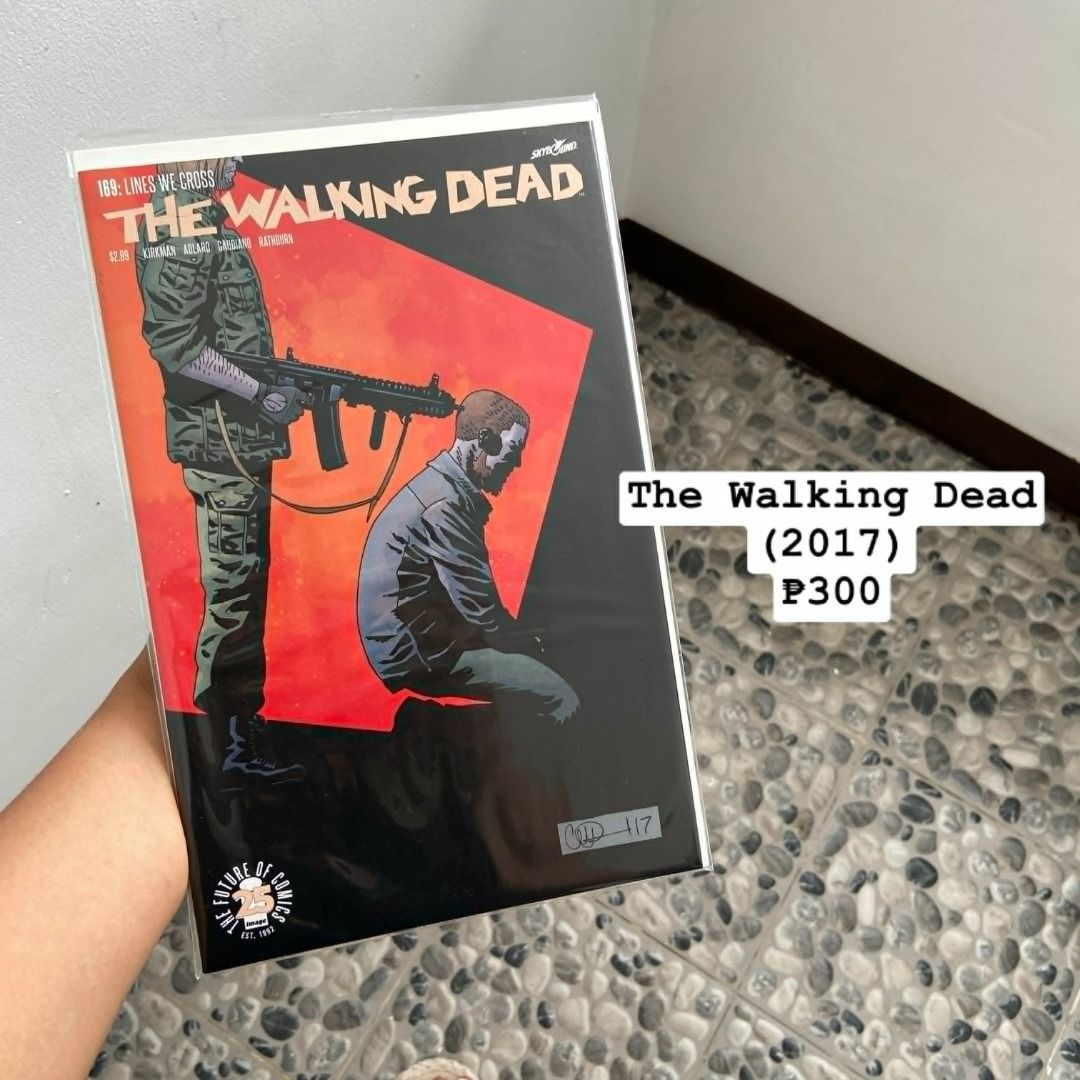 THE WALKING DEAD COMIC BOOKS (2019 & 2017) (Category: Comics & Manga) located in Rizal. Submitted by chloeysabelperez-gonzalez (Listing ID 1455229977, Image 2). Description: - Two (2) The Walking Dead comic issues included. - Issue 180 from 2019. - One issue from 2017. - Both comics are in protective sleeves. - Perfect for any Walking Dead enthusiast. - Price is for the set of two comics. THE WALKING DEAD COMIC BOOKS Please check photos for detai