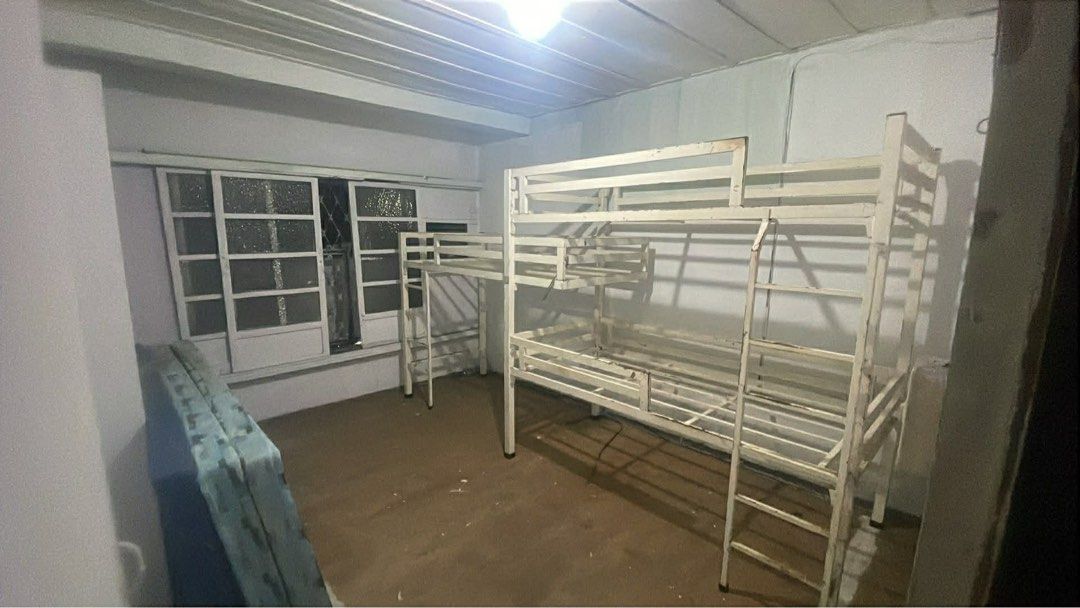 Triple Deck Bed (Category: Bed Frames & Mattresses) located in Manila. Submitted by alldayshoppinggirl (Listing ID 1455152716, Image 3). Description: Triple deck bed Collapsible Easy to assemble No screw needed.