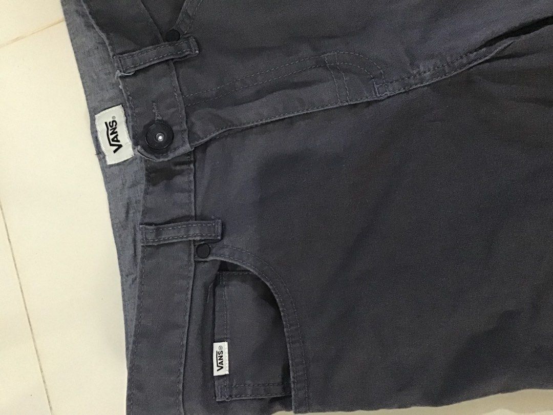 Vans Grey Chino Shorts Size 16 (Category: Shorts) located in Manila. Submitted by sandobag (Listing ID 1455204603, Image 3). Description: W 28 L 19 Excellent Condition Color rat:10/10 - Grey Vans chino shorts - Size 16 - Made in Bangladesh - Ideal for casual wear - Button and zip closure - Multiple pockets - Please check photos for detailed condition.