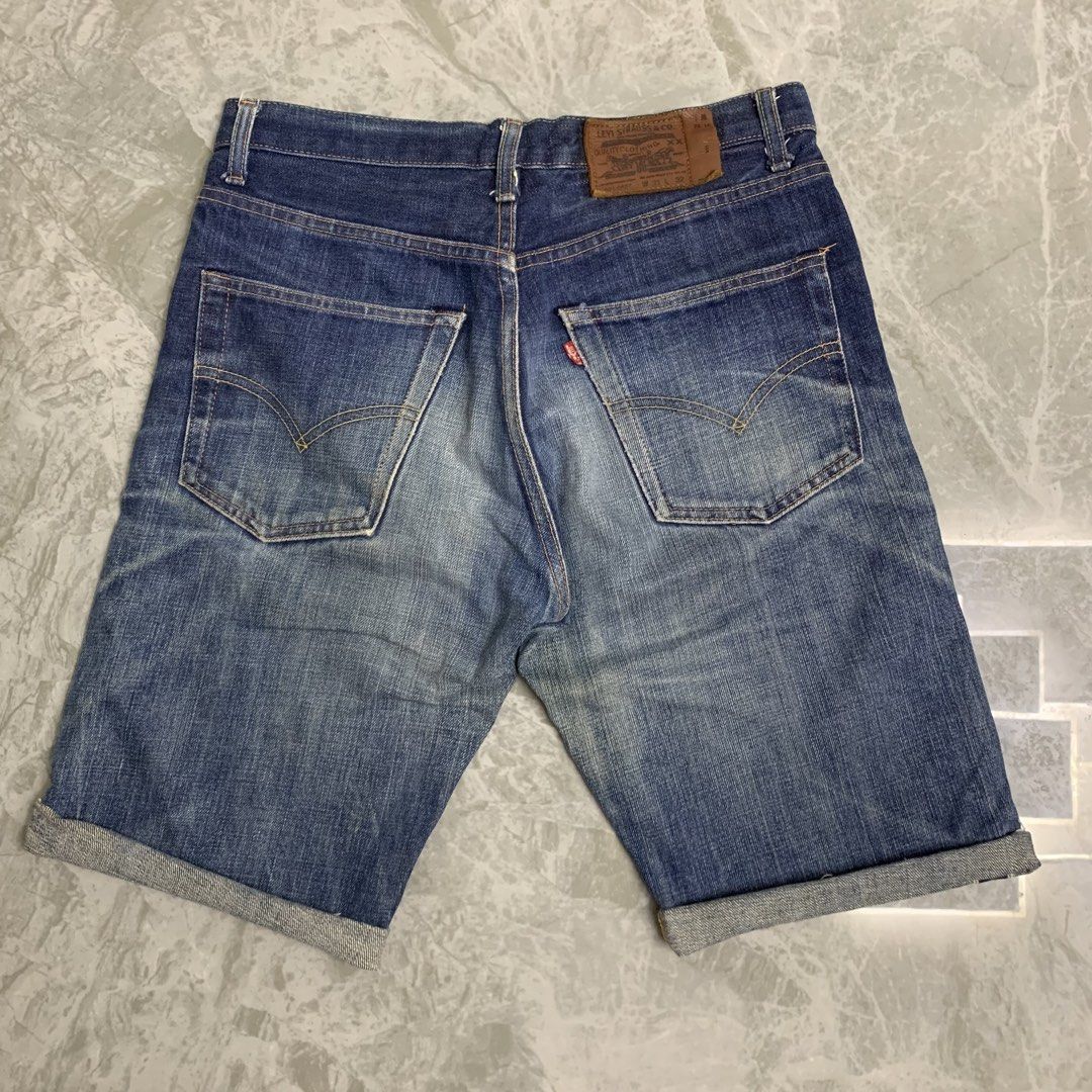 Vintage Levi's 501 Big E Selvedge (Category: Shorts) located in Butuan. Submitted by 8600_recycled.hyp3 (Listing ID 1455301290, Image 2). Description: 31W x 22L Excellent Rare find Cut into shorts 1500.