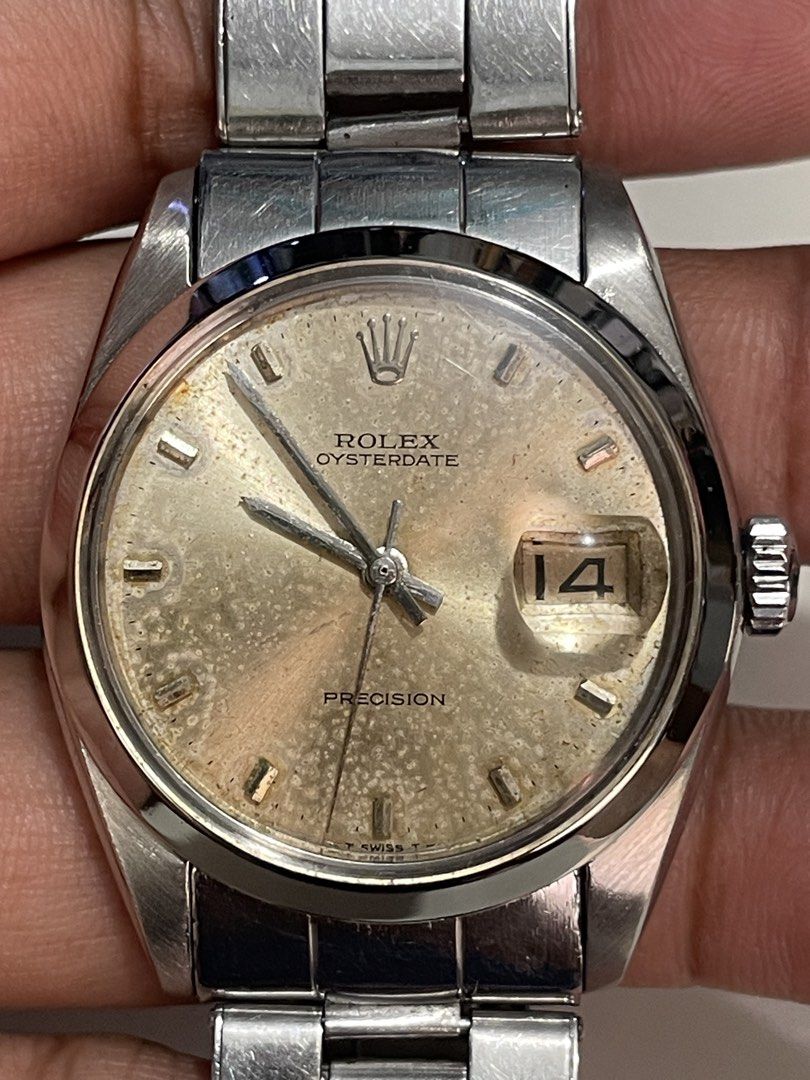 Vintage Rolex Precision (Category: Luxury Watches) located in Taguig. Submitted by j_watches007 (Listing ID 1455172163, Image 2). Description: Vintage Rolex Precision Swiss Made Manual Winding 1225 6694 34mm Rolex Bracelet “ Watch Only.