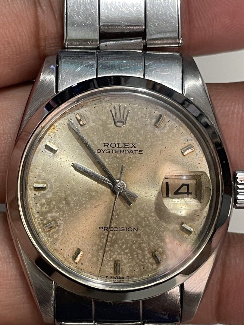 Vintage Rolex Precision (Category: Luxury Watches) located in Taguig. Submitted by j_watches007 (Listing ID 1455172163, Image 3). Description: Vintage Rolex Precision Swiss Made Manual Winding 1225 6694 34mm Rolex Bracelet “ Watch Only.